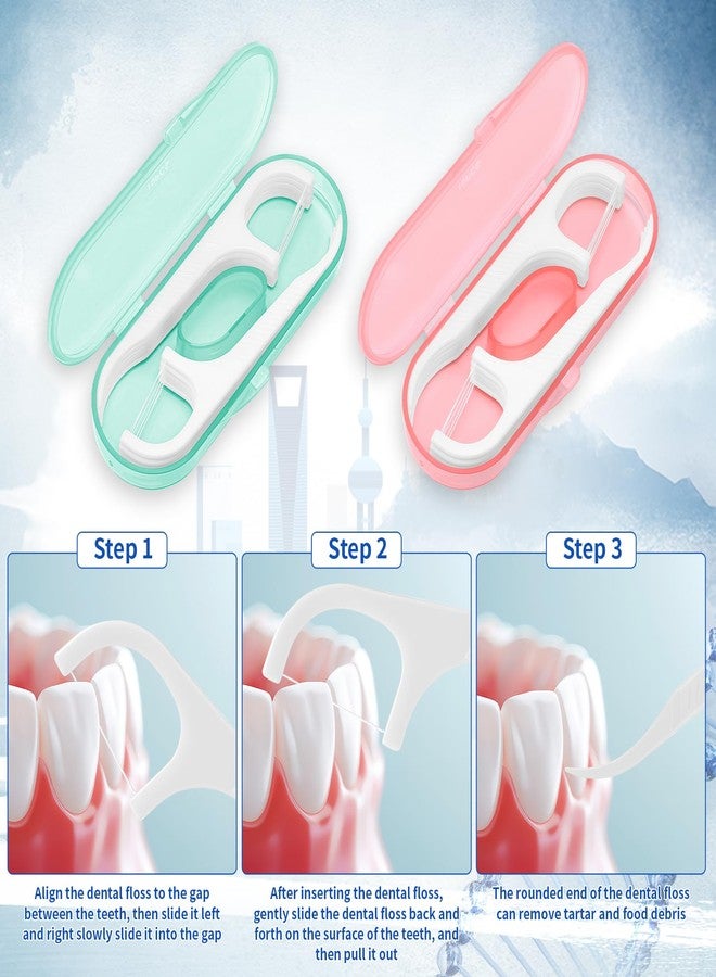 ZhouBoat 200pcs Dental Floss Picks for Travel - Twin-Line Flossers with 20 pcs Travel Case for Adults Teeth Cleaning, Portable Sealed Storage for Travel, Office, Home Use - Image 3